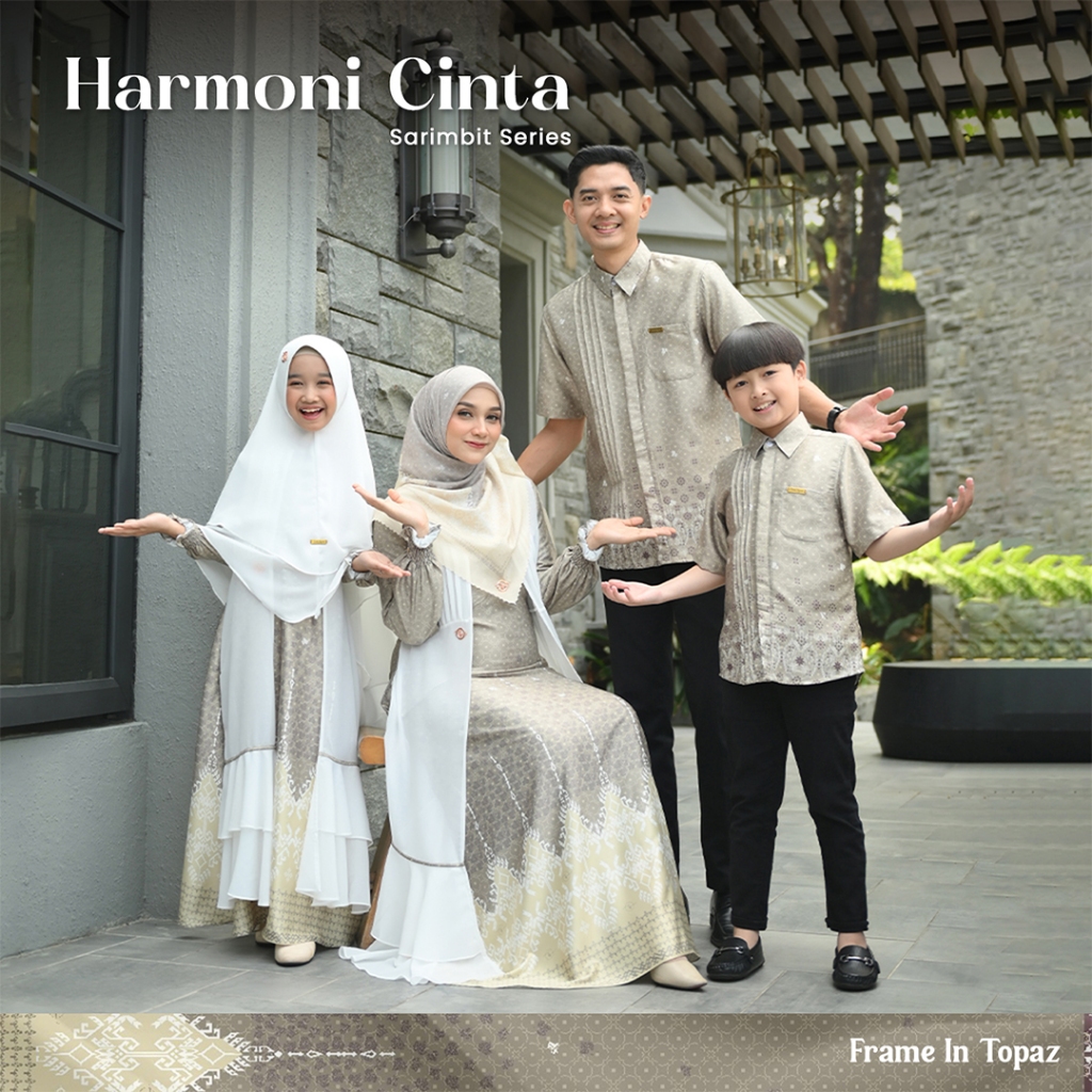 TACHI SYARI - Harmoni Cinta Sarimbit Keluarga Couple Family Set untuk Kondangan -