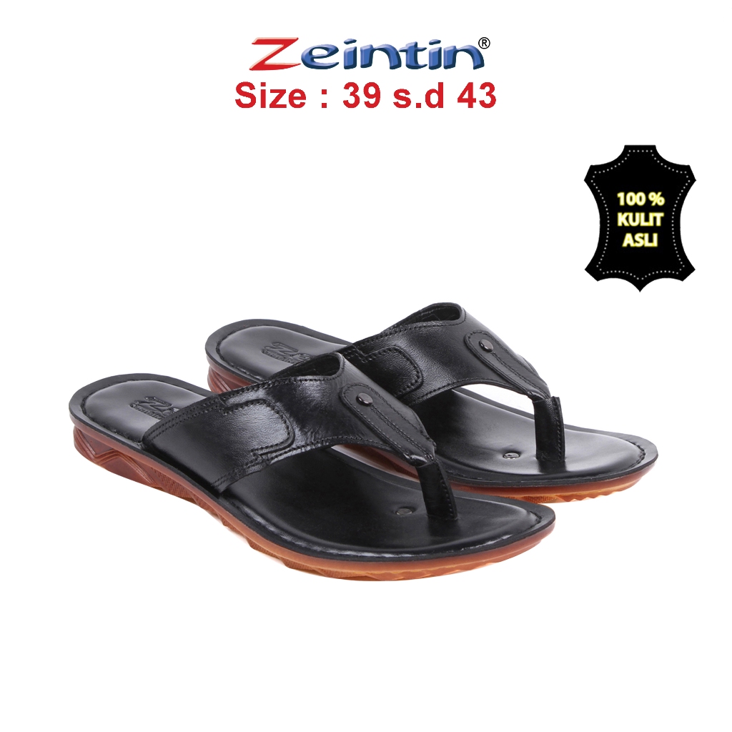 Zeintin - Sandal Pria Zeintin | Bahan Kulit | Fashion Pria Sandal Pria Selop KK