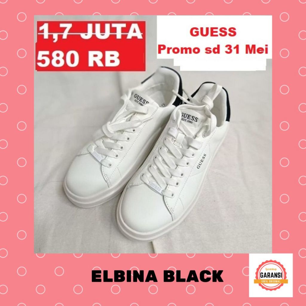 Sepatu sneakers seri ELBINA wanita Guess 100% original store