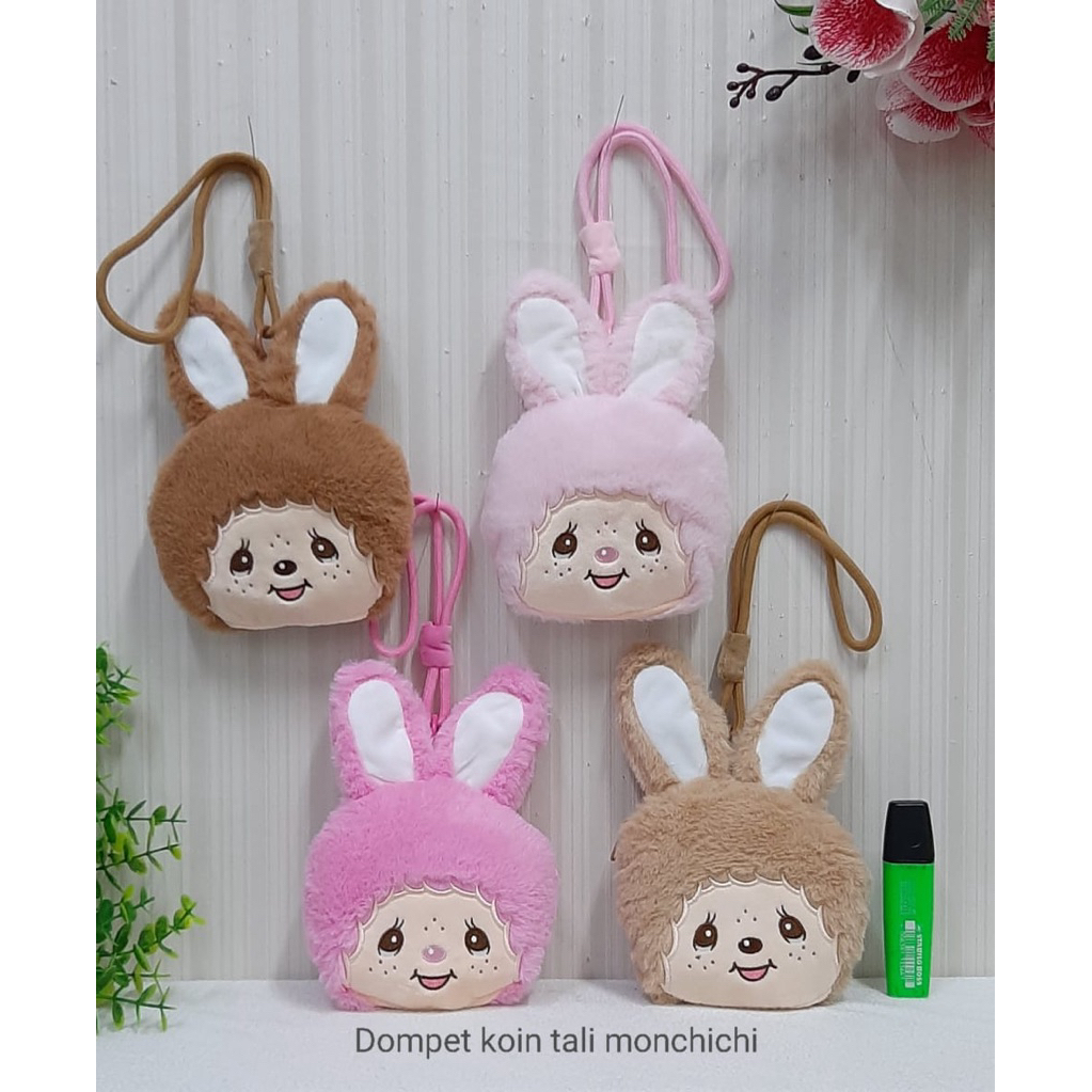 gantungan dompet koin monchichi