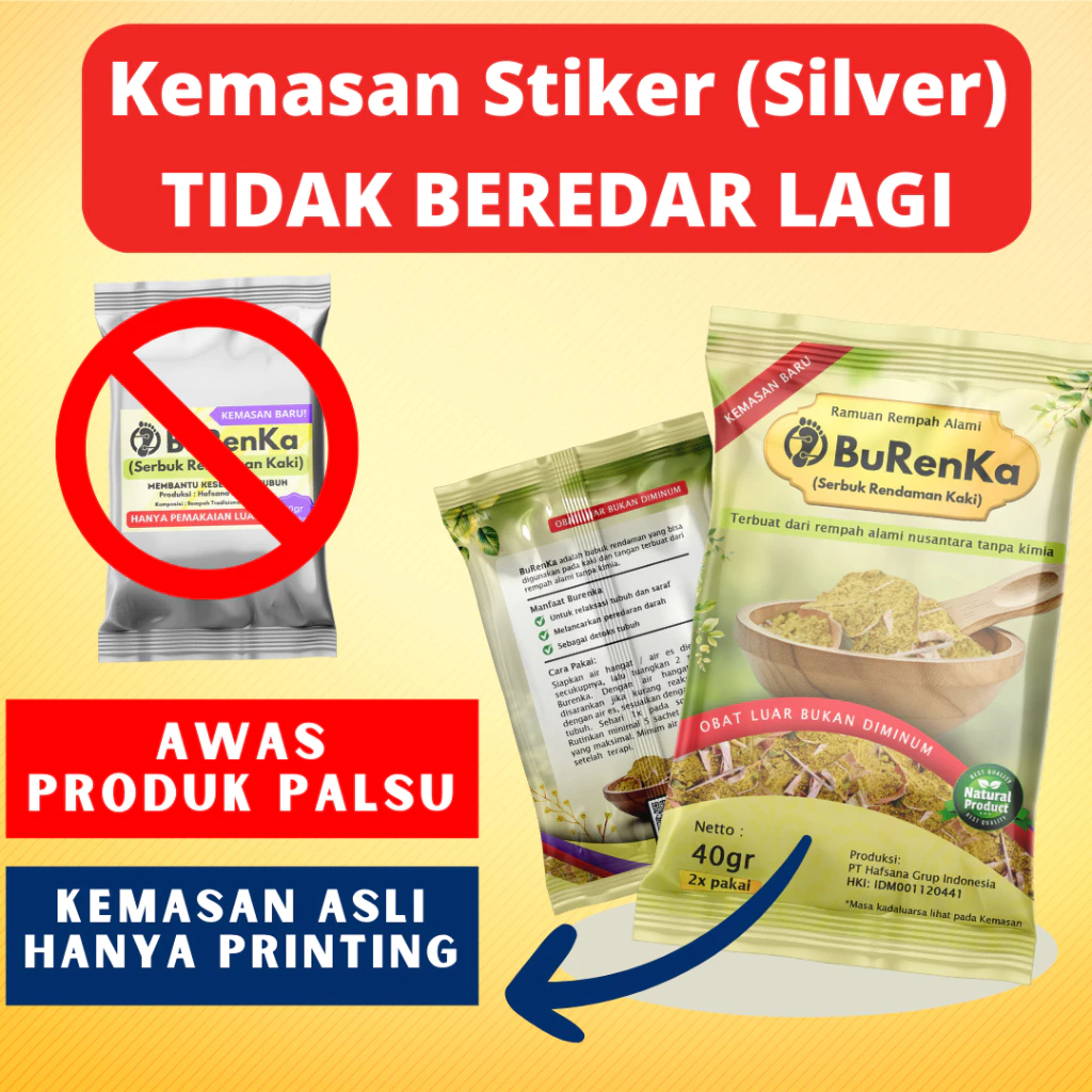 Burenka Original Ramuan Serbuk Rendaman Kaki