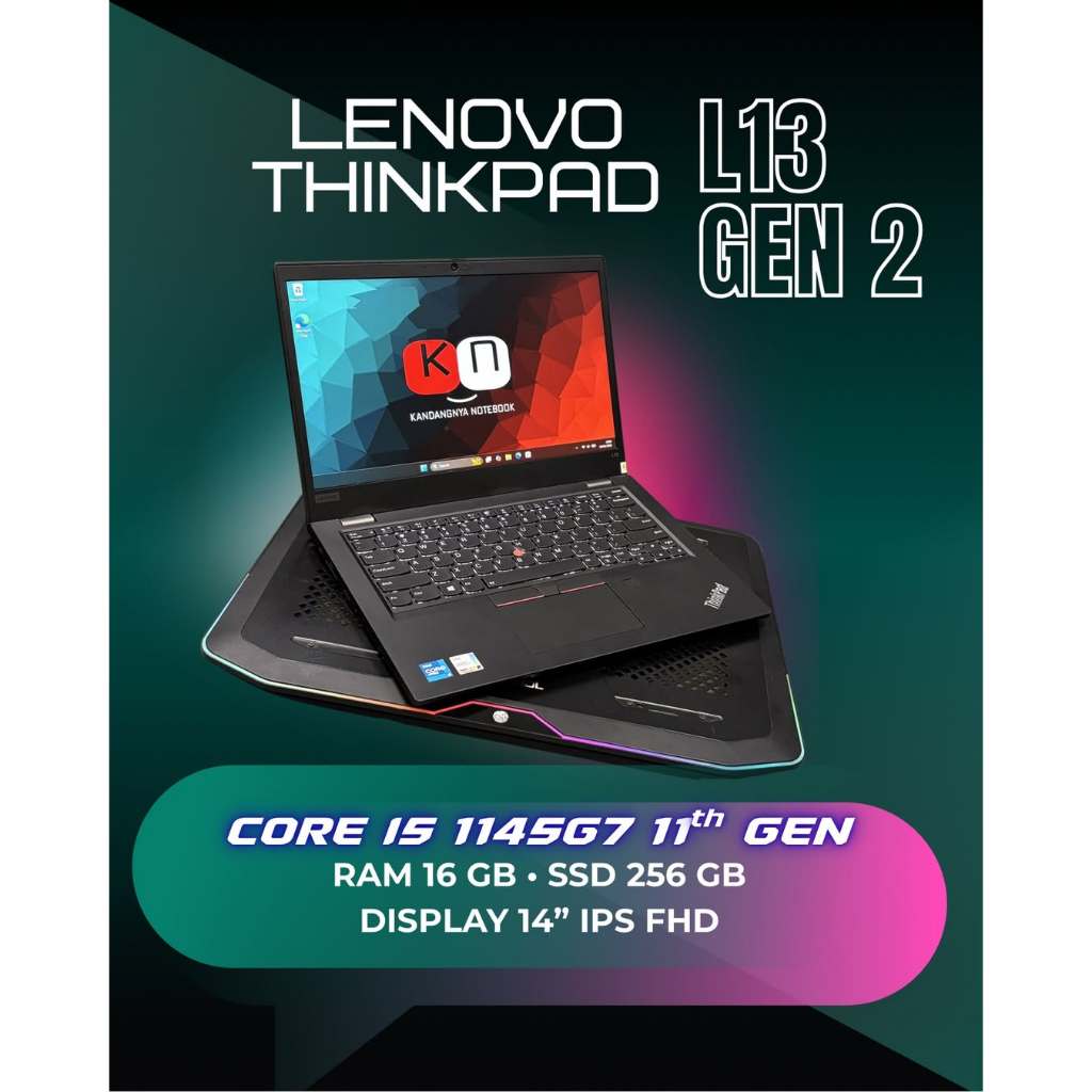 Lenovo Thinkpad L13 Gen2 i5 1145G7 RAM 16GB 1TB SECOND BERGARANSI