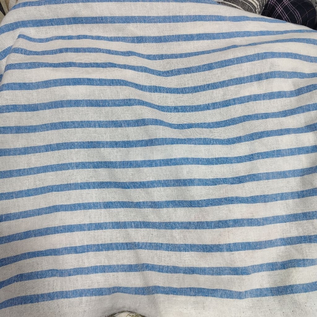 Kain Katun Linen/Kain Linen Salur/Katun Linen Salur/Kain Katun Linen Motif Salur