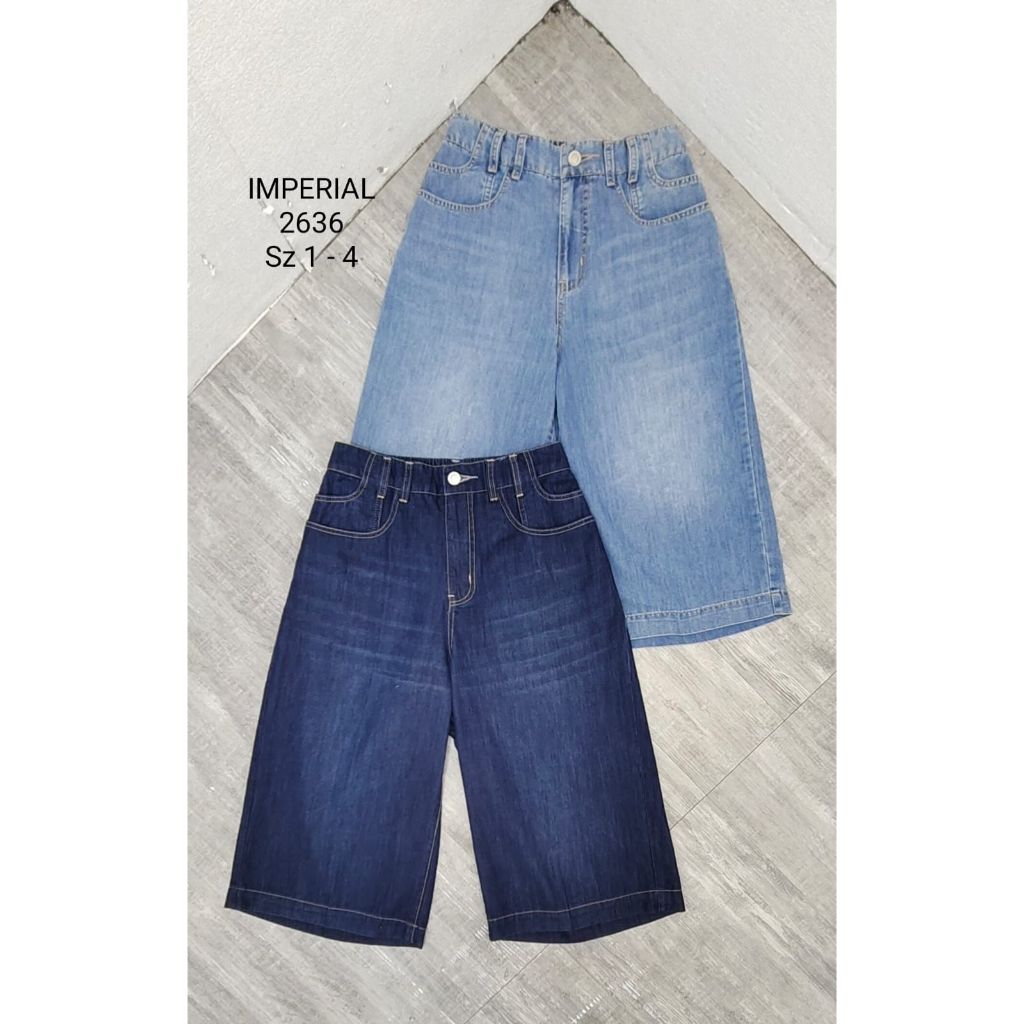 IMPERIAL Celana Kulot Jeans 7/8 Wanita Size (S-XL) 2636