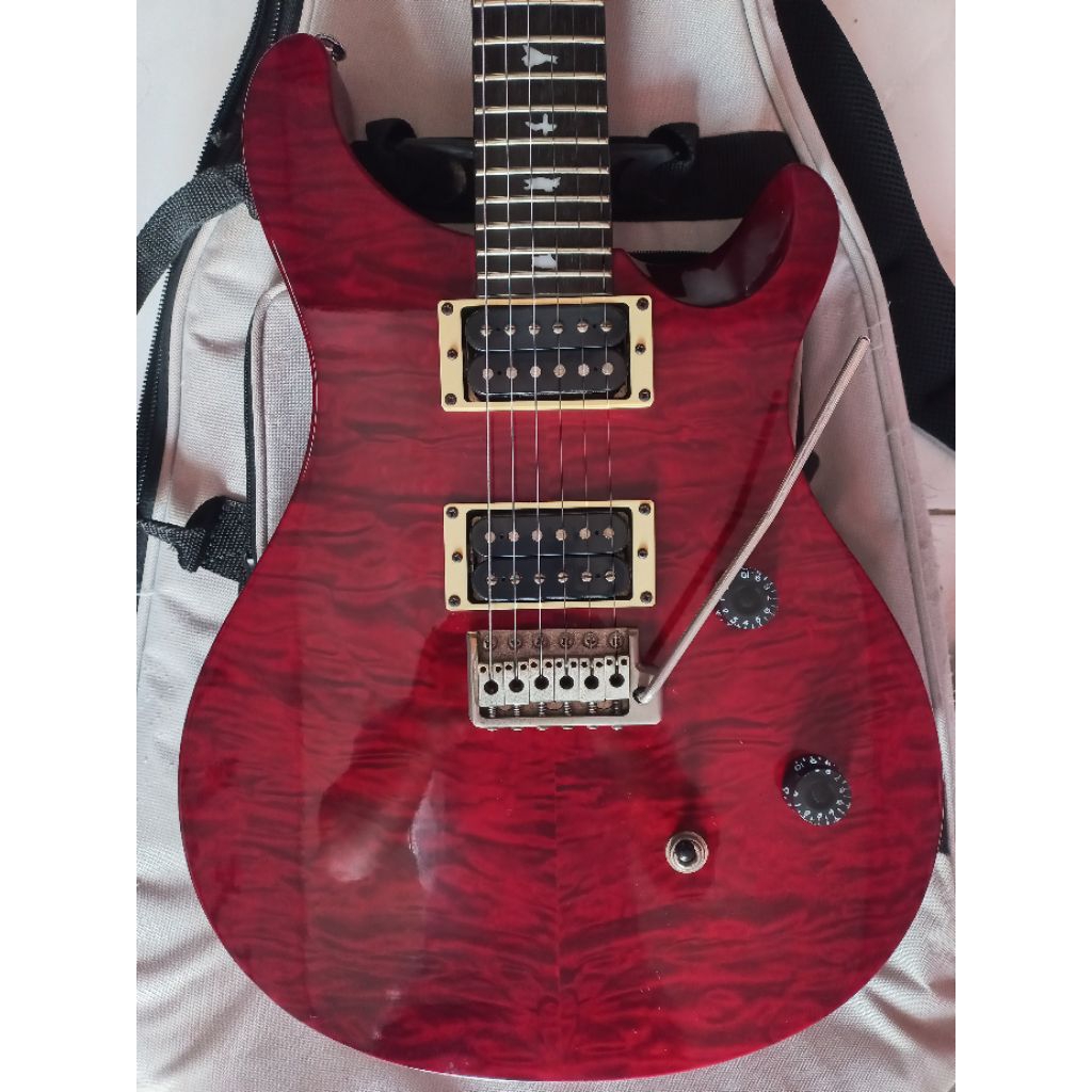 gitar merk PRS SE custom 24 edisi 25th anniversary asli original buatan korea