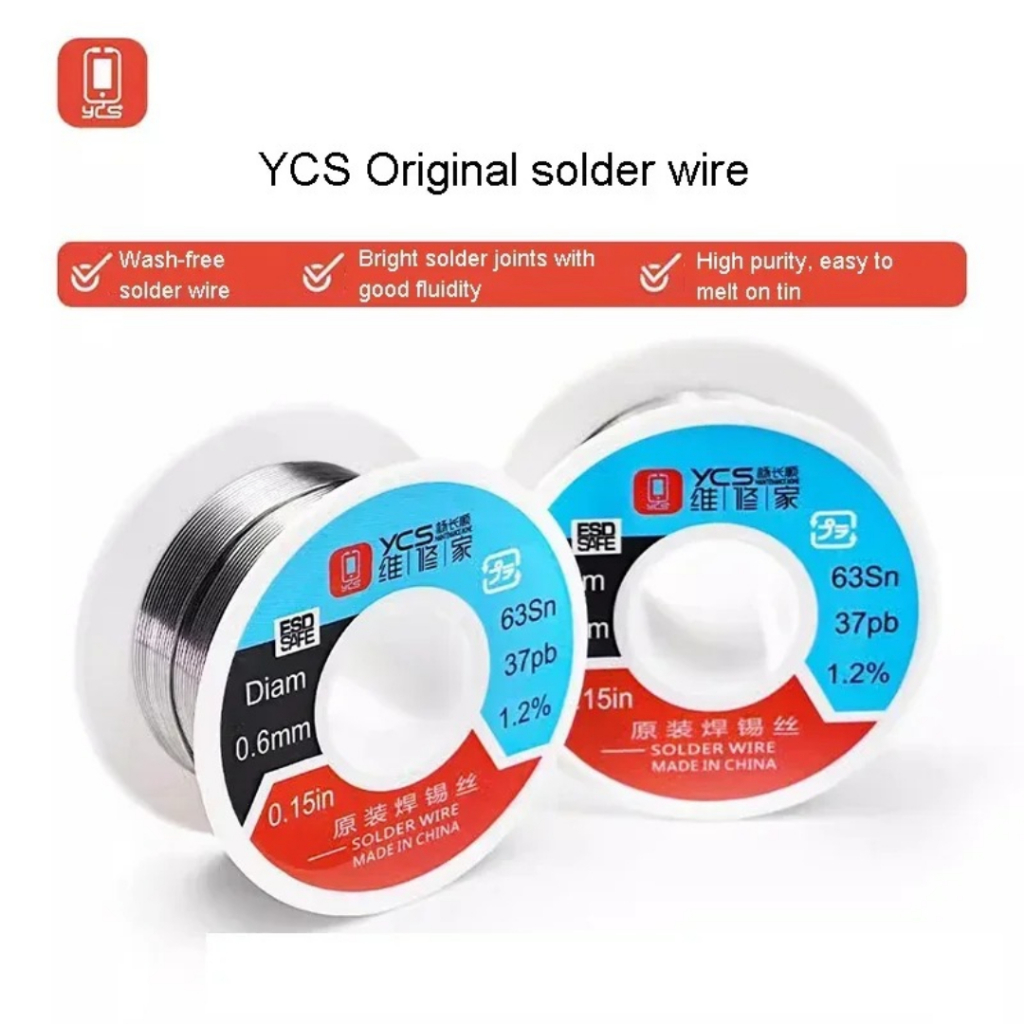YCS KAWAT TIMAH GULUNG 0.4MM 0.6MM - SOLDER WIRE