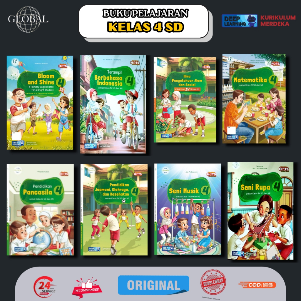 Global - Buku Pelajaran SD MI kelas 4 / Buku Pelajaran Kelas 4 SD MI - kurikulum Deep Learning