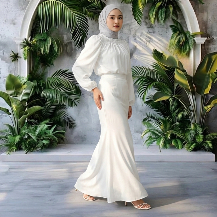 Rok Duyung Satin Silk Premium Wanita Model Highwaist Terbaru Flowy Anggun