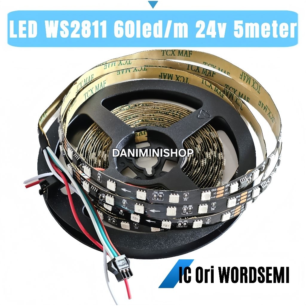 LED Strip WS2811 60led/m 24v 5m IC Wordsemi