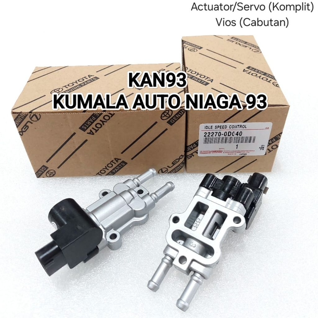 IDLE SPEED CONTROL SENSOR ISC ACTUATOR SERVO ASSY TOYOTA VIOS LIMO GEN1 ORIGINAL COPOTAN BARU