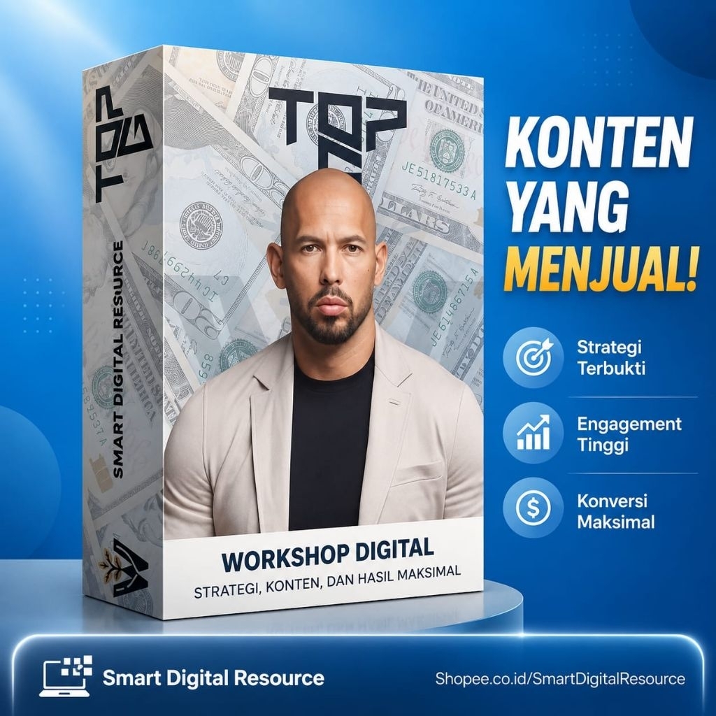 E-096 THE REAL WORLD BY ANDREW TATE [ENGLISH] - HD 1080P (157GB). BELAJAR BISNIS, COPYWRITING, FITNE
