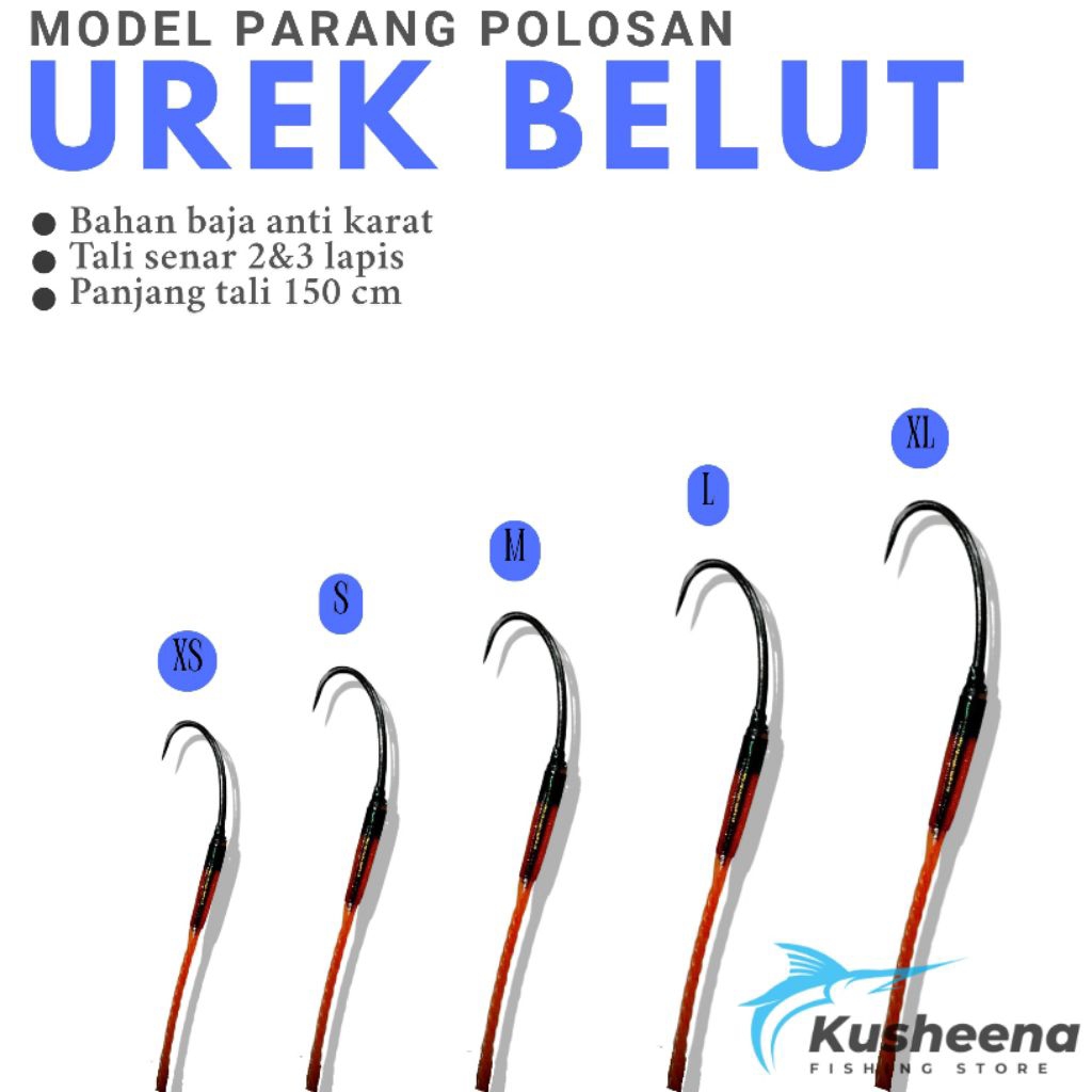 kail pancing belut polosan super tajam anti mocel super kuat