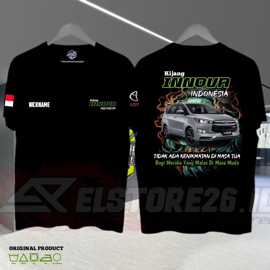 KAOS DISTRO KIJANG INNOVA INDONESIA BISA RIQUEST MOBIL SENDIRI