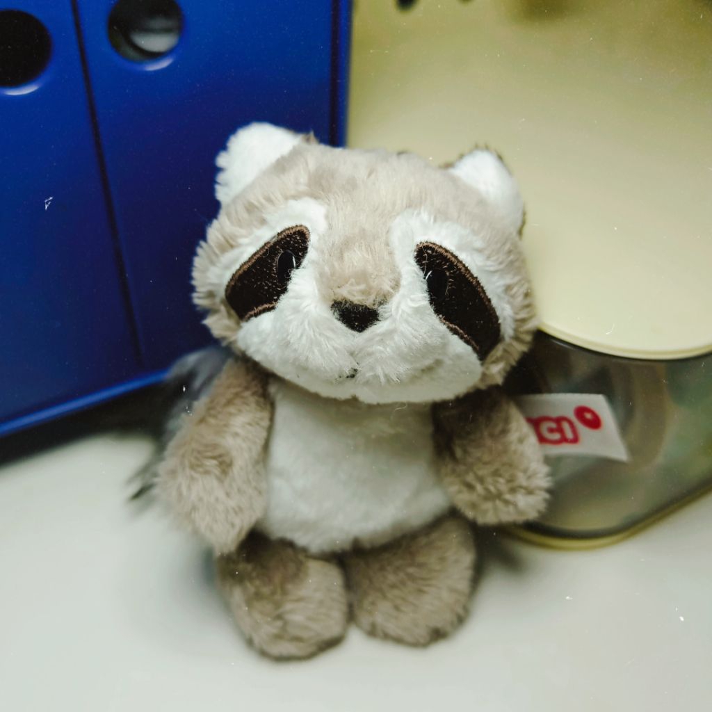 Rakun [ NICI ] | Plushie keychain - Bagcharm / ganci