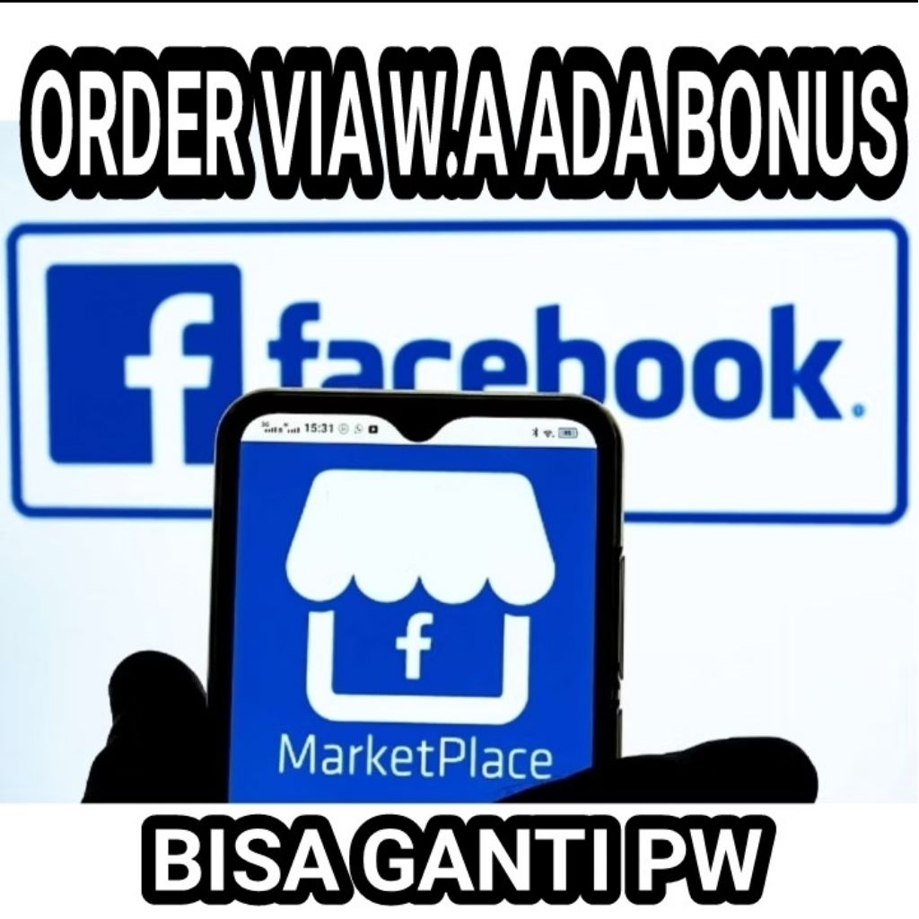 jual akun F B+Akses email fesbuk Facebook fresh berfoto profil (khusus login Indonesia)
