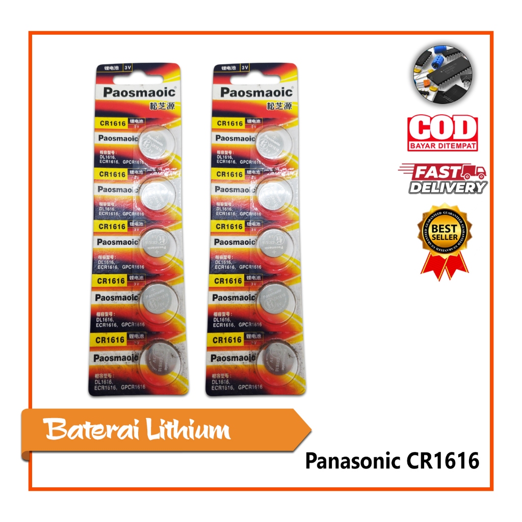 CR 1616 PANASONIC Baterai CR1616 / Battery CR-1616 / ORIGINAL MURAH