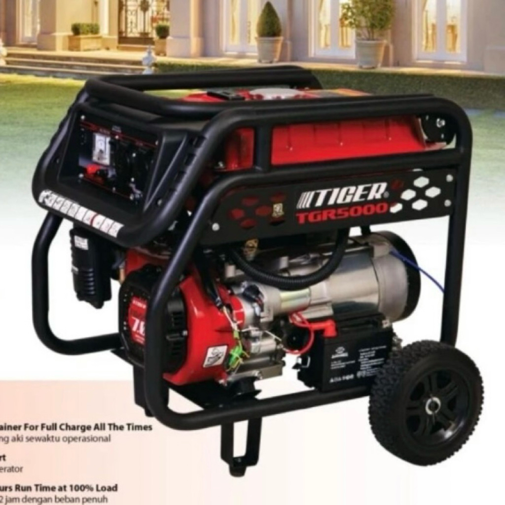 TGR5000 TIGER GENSET OUTPUT 2800 WATT GENSET BENSIN GENERATOR TIGER 5000