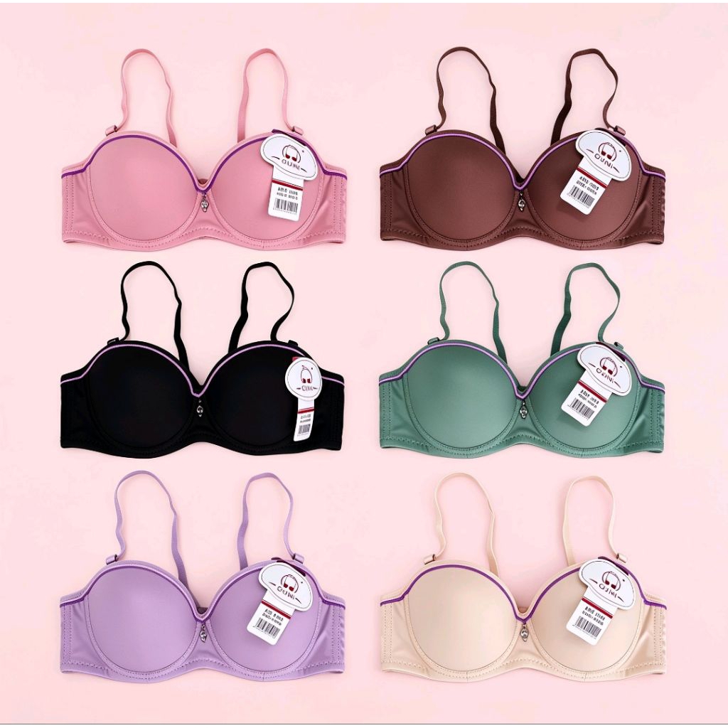 Bra 1002 Bra push up kancing 2 Bra kawat cup A ukuran 34.36.38.40