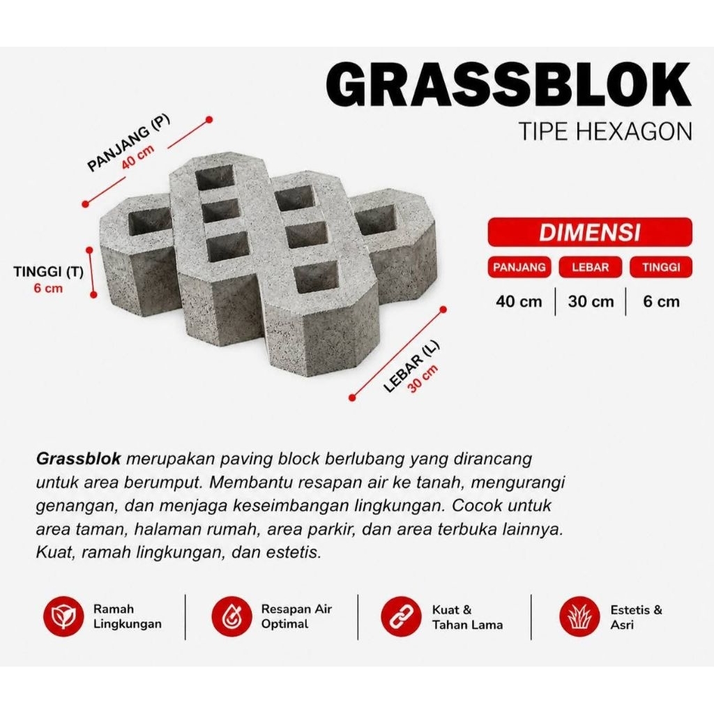 GRASBLOK/PAVING TAMAN/GRASSBLOK TAMAN