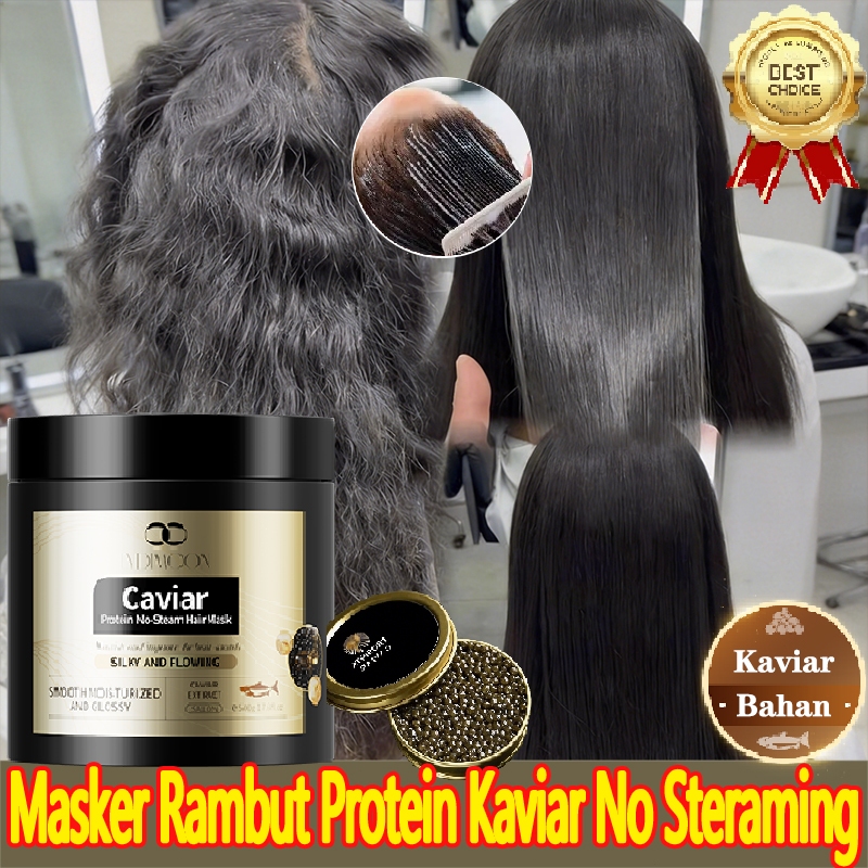 Masker rambut keratin 500g Kondisioner Masker Rambut Masker Rambut Kaviar Perawatan Rambut Rusak