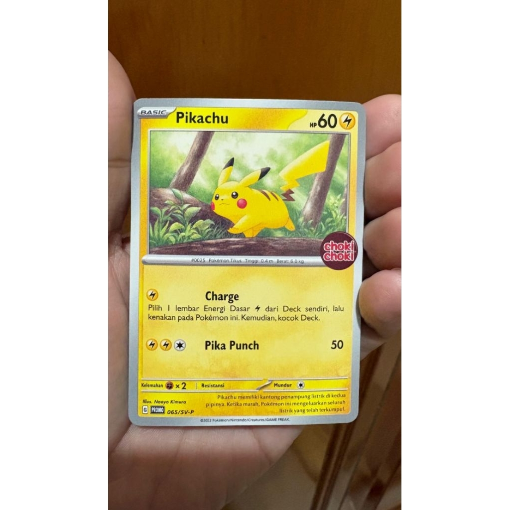 Pikachu Choki Choki non holo