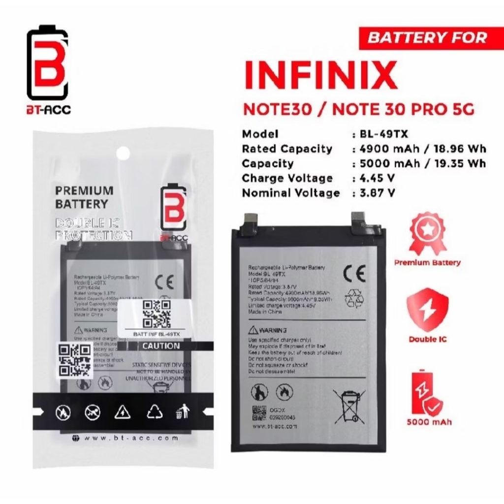 BATERAI BT ACC INFINIX BL-49TX /NOTE 30/NOTE 30 PRO 5G