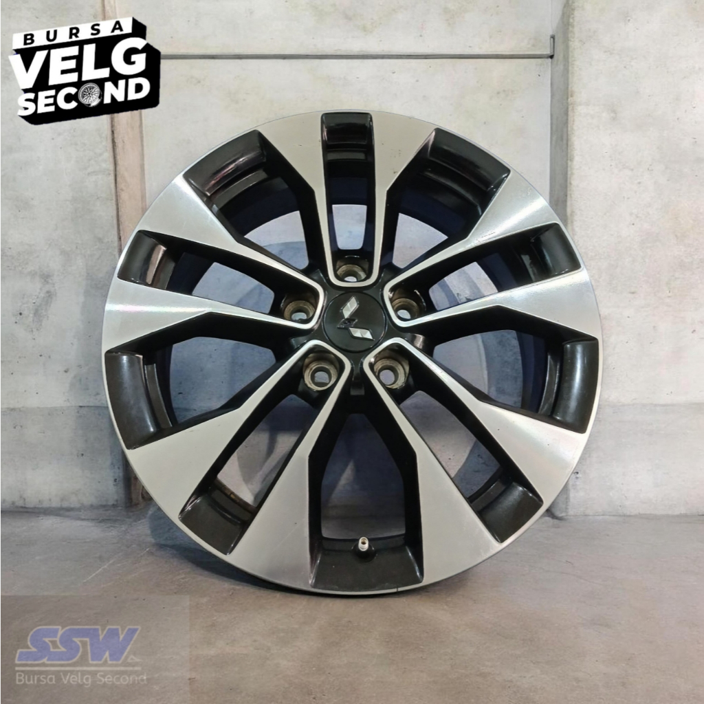 Velg Original Copotan Mobil Wuling Almaz Ring 17 Pcd 5x114 Black Polish