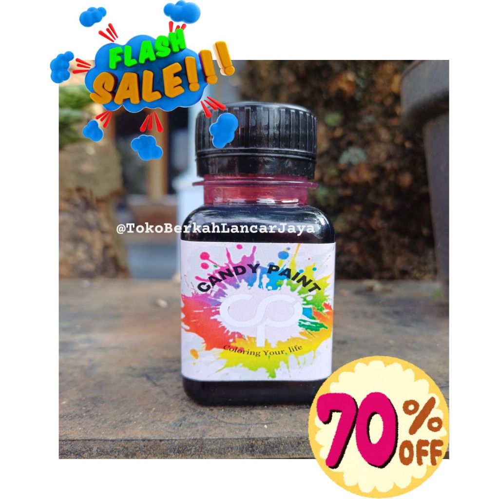 (OLES) 50 ML CANDY PAINT CAT OLES CANDY CHROME CAT PELAPIS LOGAM CHROME CANDY PAINT