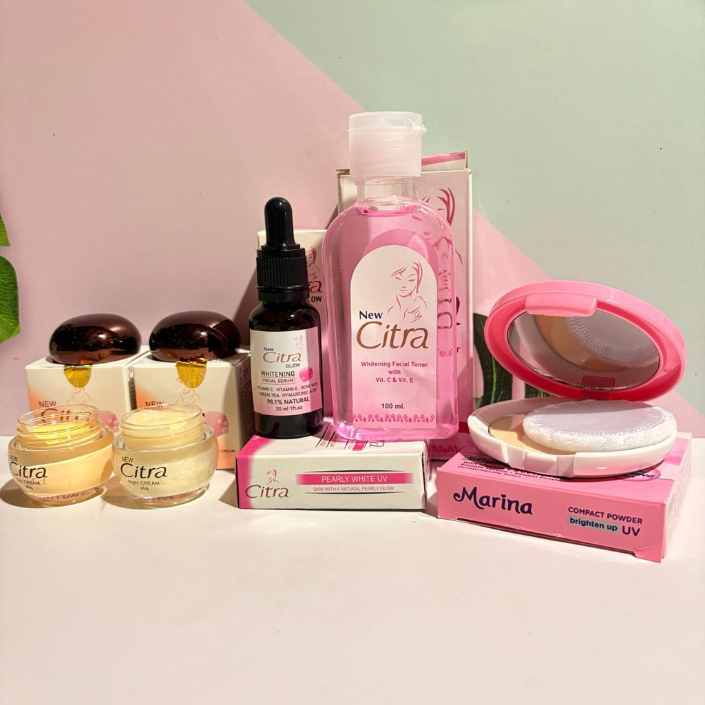 Paket Cream Citra Glow Gold 5in1 Lengkap (free bedak marina random)