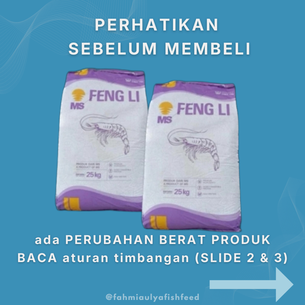FENG LI-0 FENG LI-1 PAKAN UDANG PAKAN GUPPY | Pakan Alternatif Pengganti Cacing