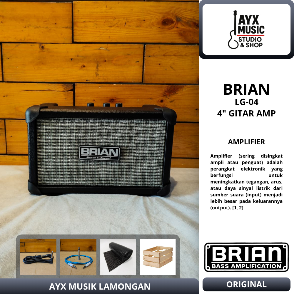 Brian LG-04 Gitar Amplifier 4" | Amply Gitar