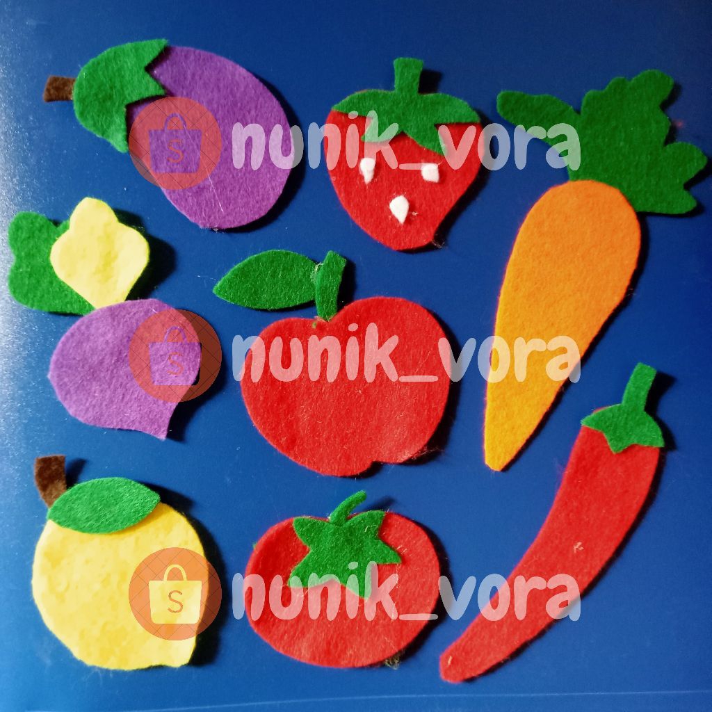 Aplikasi Flanel Buah & Sayur