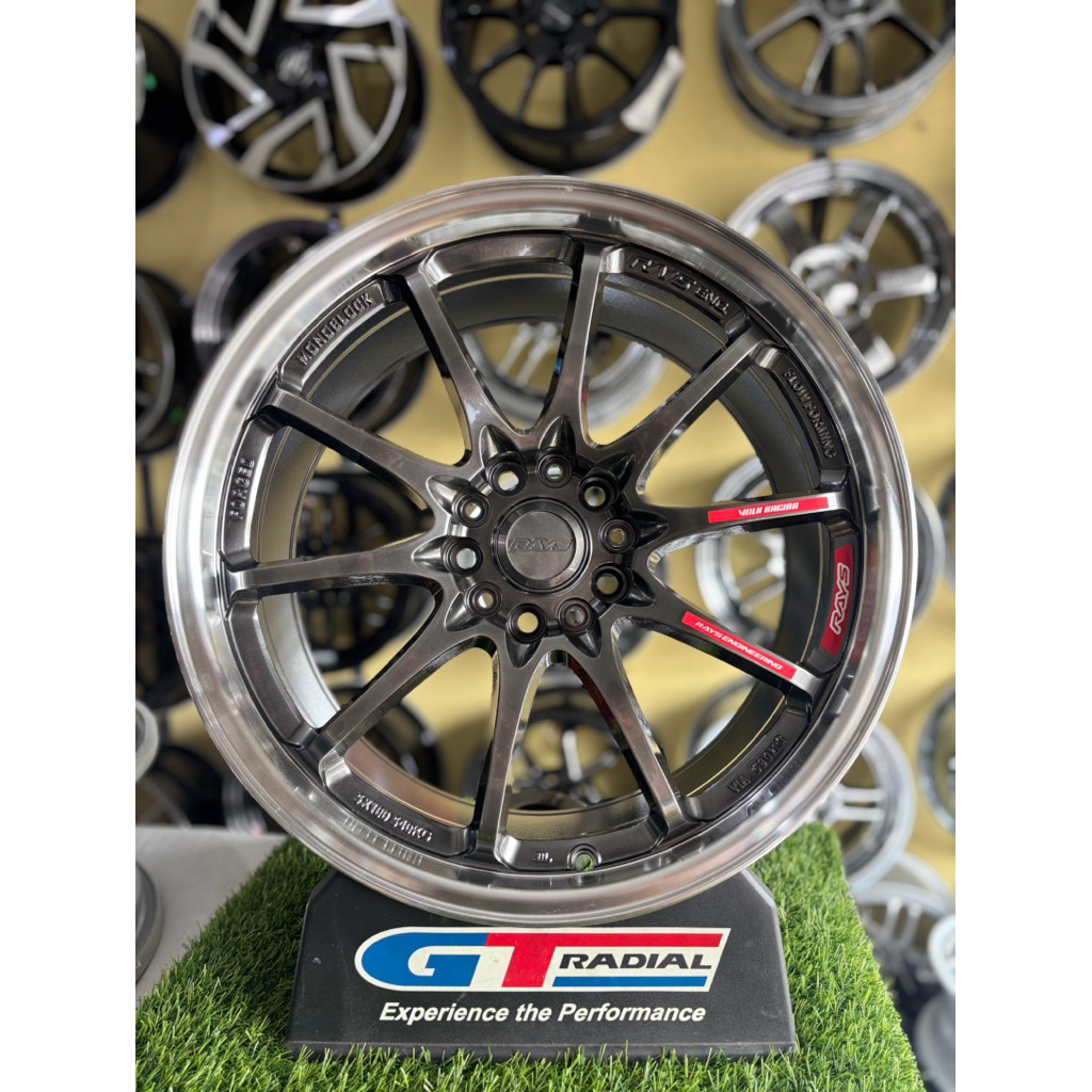 velg ce28 r18 5x114pcd L8,5 et35 hyper black lip polish