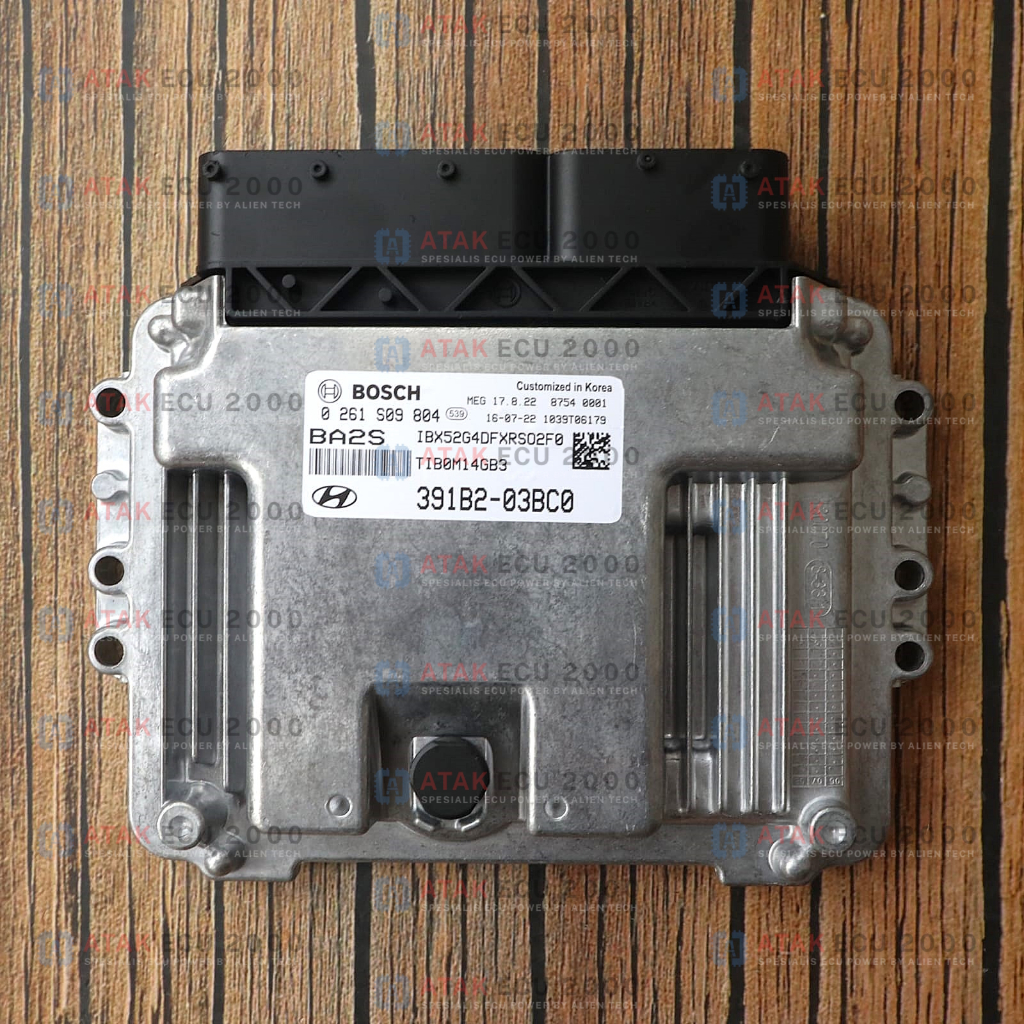 ECU Hyundai i20 Go 2017 AT Kode BA2S Bosch 0 261 S09 804 ECM Engine MEG 17.9.22