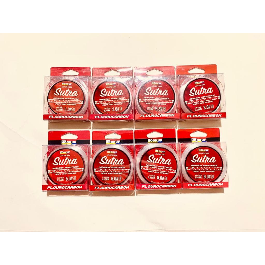 BENANG PANCING 50M / SENAR PANCING HOOKUP SUTRA ABRASION RESISTANCE FLOUROCARBON