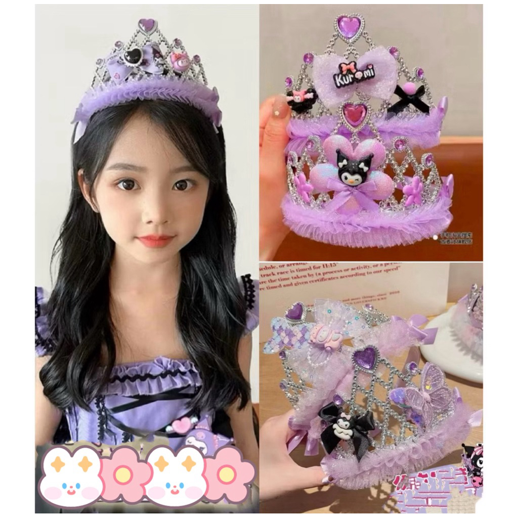 Bando Mahkota Anak Crown Pesta Bando korea bando kuromi lucu