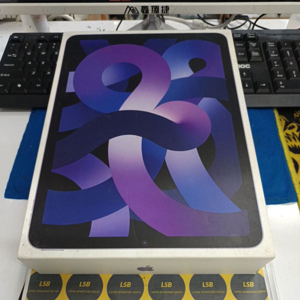 DUS BOX KARDUS HANDPHONE IPAD AIR 64GB PURPLE ORIGINAL BEKAS