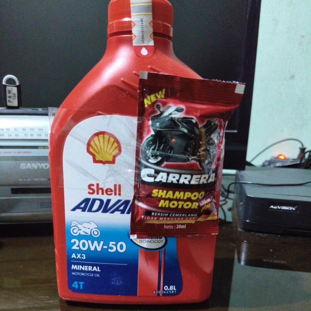 Oli shell advance 20W-50 AX3 manual