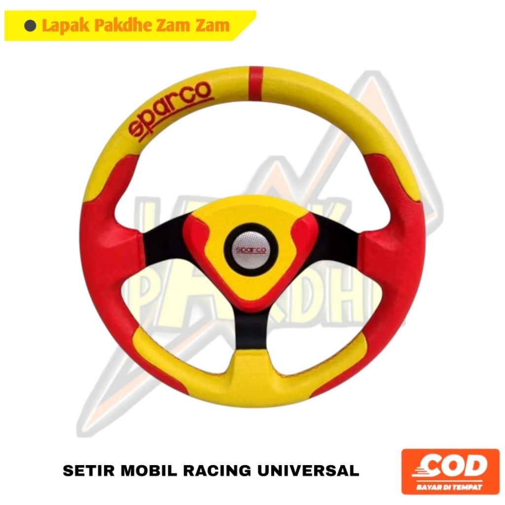 Stir Mobil Racing Stir Mobil Variasi Stir Mobil Racing 14 Inch 13 Inch Merah Kuning