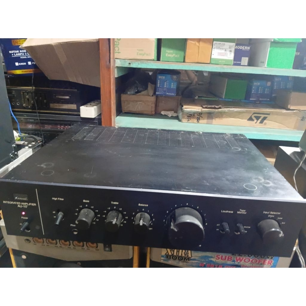 Amplifier Vintage Classic Sansui AU117 ori dan normal semua