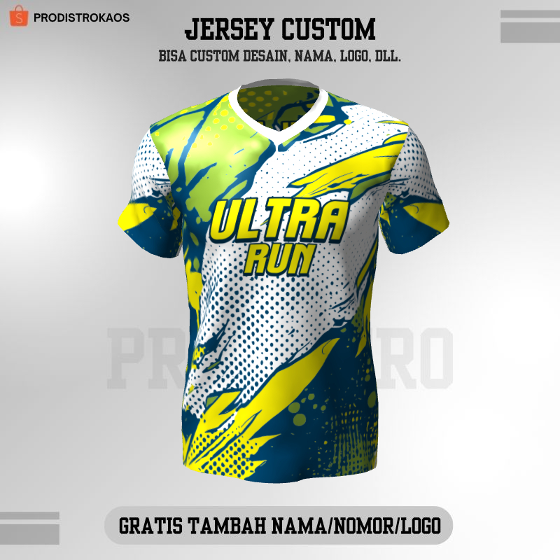 Kaos Jersey Lari Ultra Trail Run Full Printing - 36