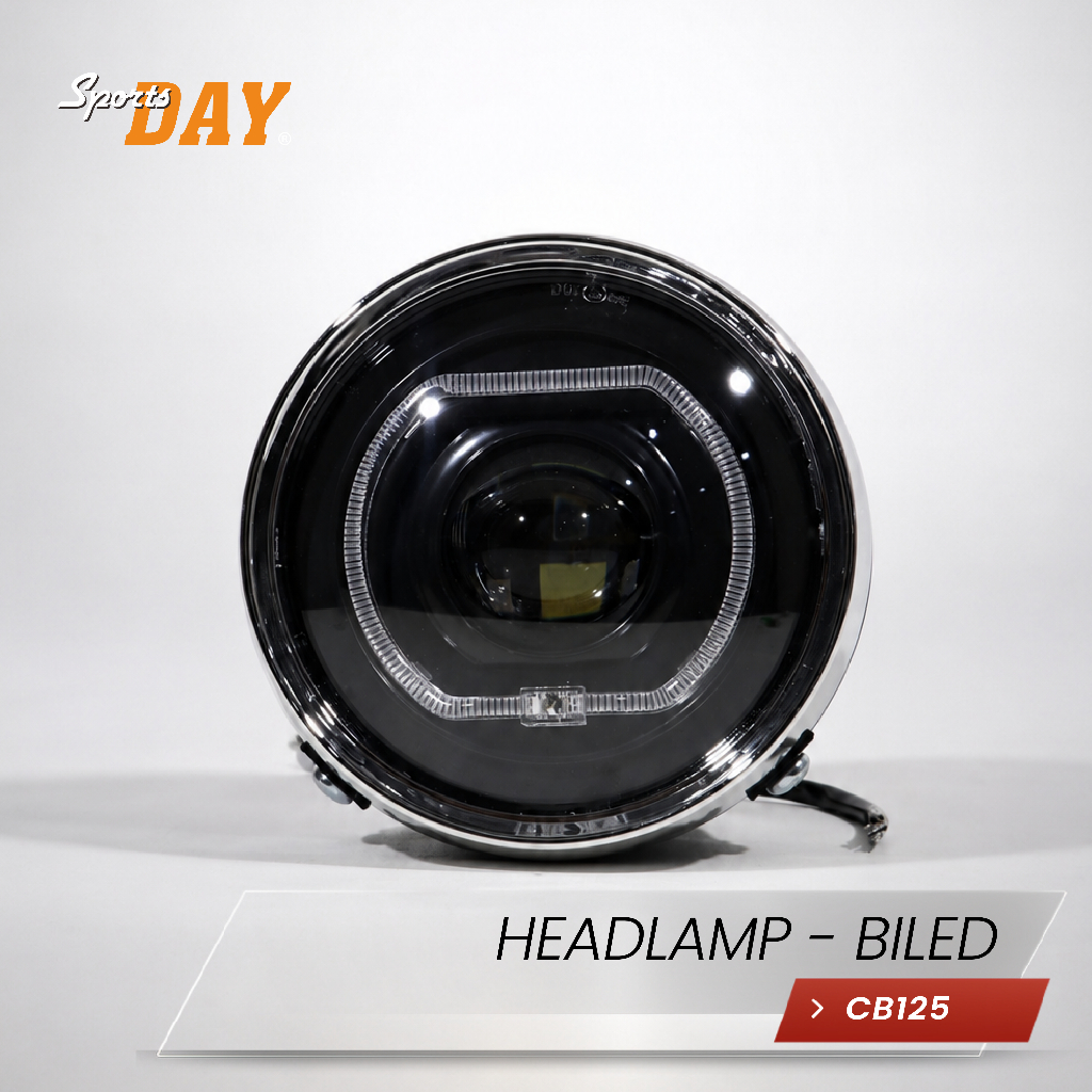 SPORTSDAY HEADLAMP BILED+RGB CB 125/LAMPU DEPAN BILED CB 125