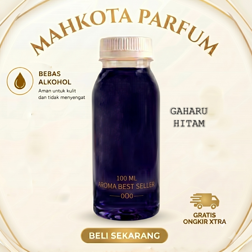 Bibit Parfum GAHARU HITAM 100ml Non Alkohol - Wangi Super