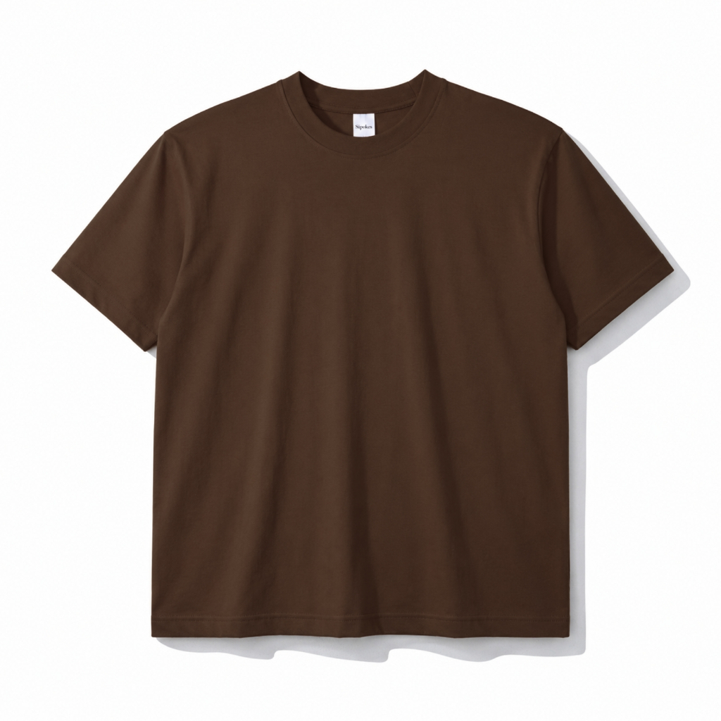 Sipolos Kaos Fitted Tee Cotton Combed 24'S Toffee