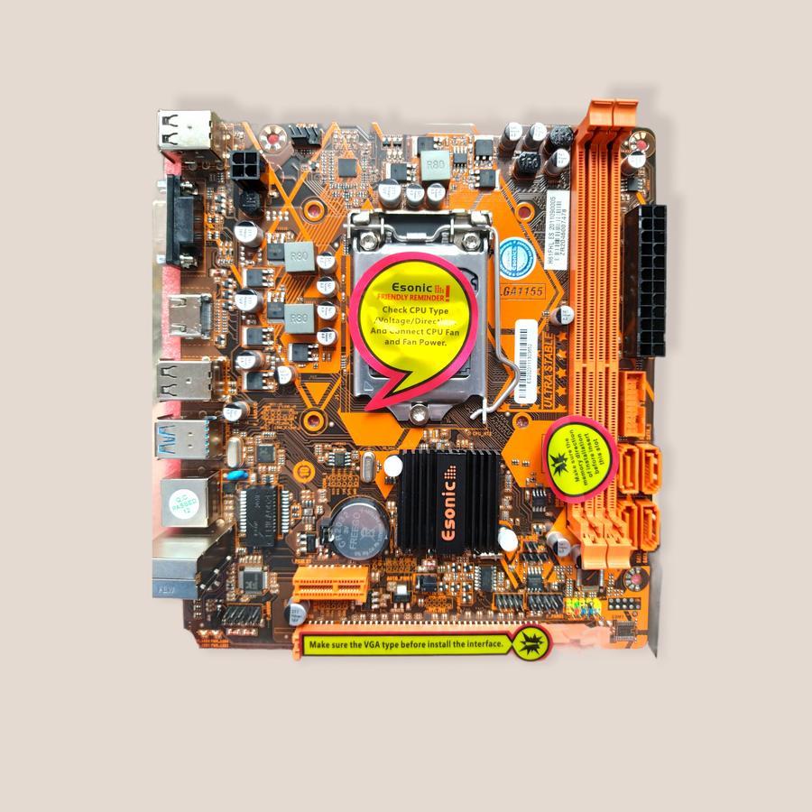 MOTHERBOARD ESONIC H61 LGA 1155 DDR 3 (USB 3.0 WITH NVME )WARANTY 1TH
