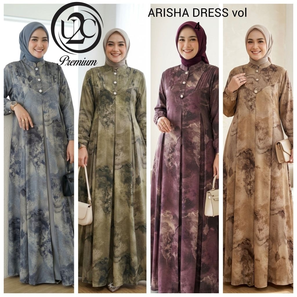 Arisha Premium Dress vol 1 2 3 dan 4 original U2C boutique