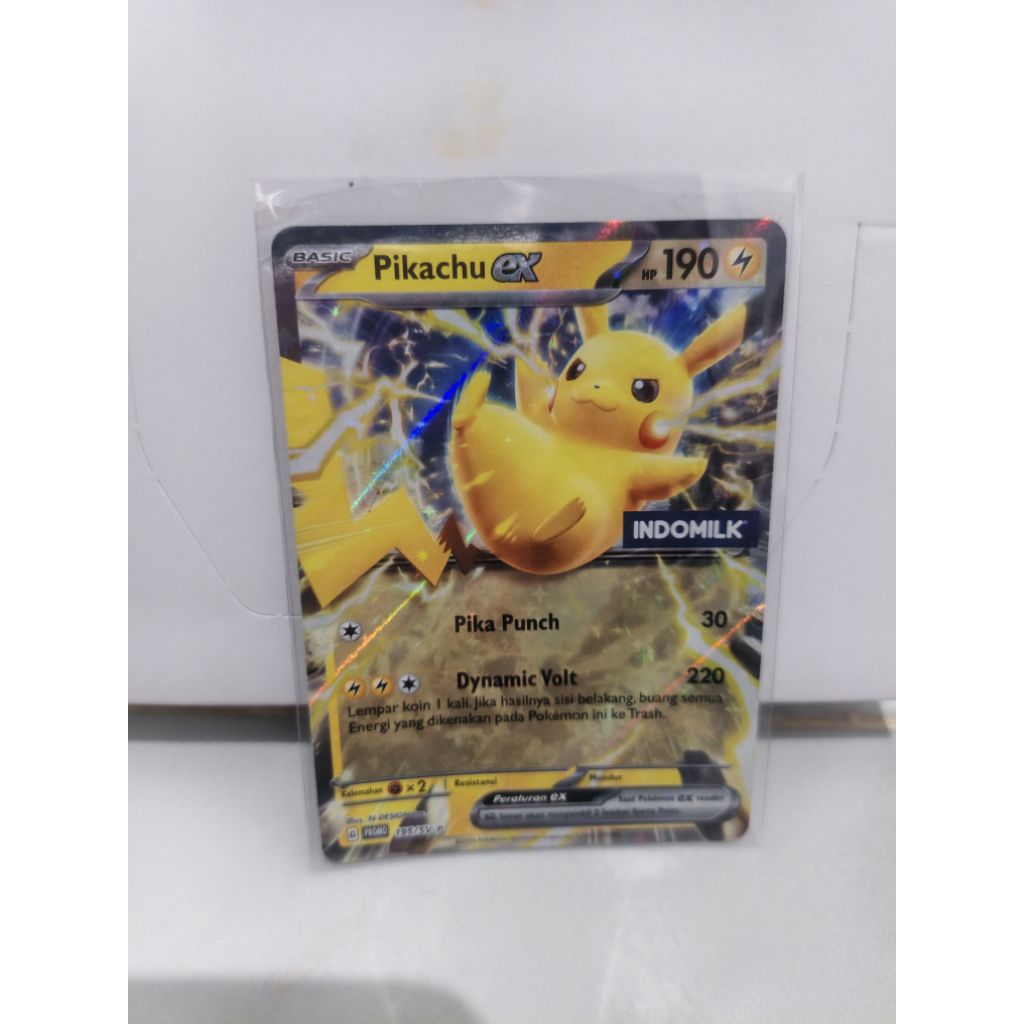 kartu pokemon Pikachu indomilk