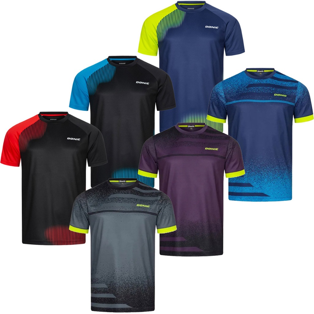 T-shirt Sport Jersey Pingpong Donic Kaos Olahraga Tenis Meja Premium Dryfit Ping Pong