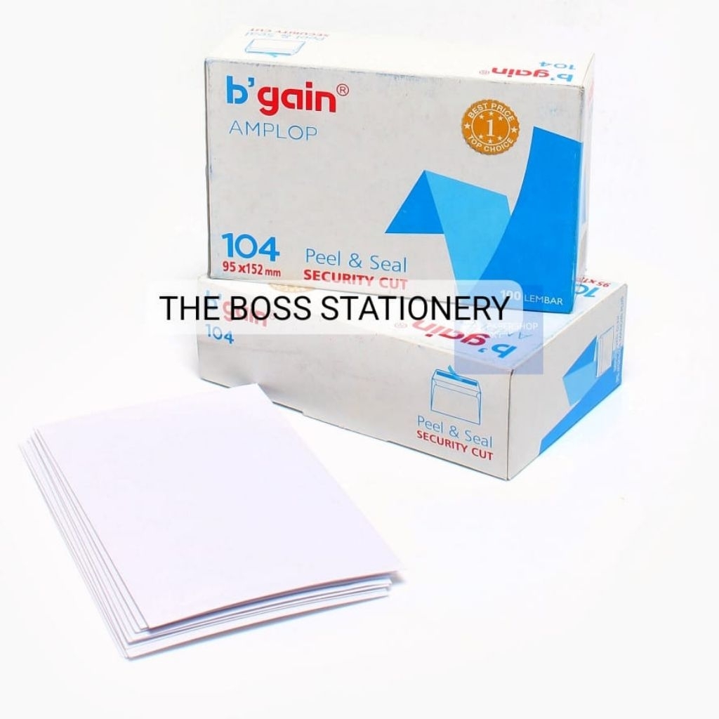 [100LBR] AMPLOP 104 PPS BGAIN PUTIH B'GAIN / ENVELOPE / AMPLOP PUTIH  / AMPLOP / AMPLOP GAJI  / AMPL