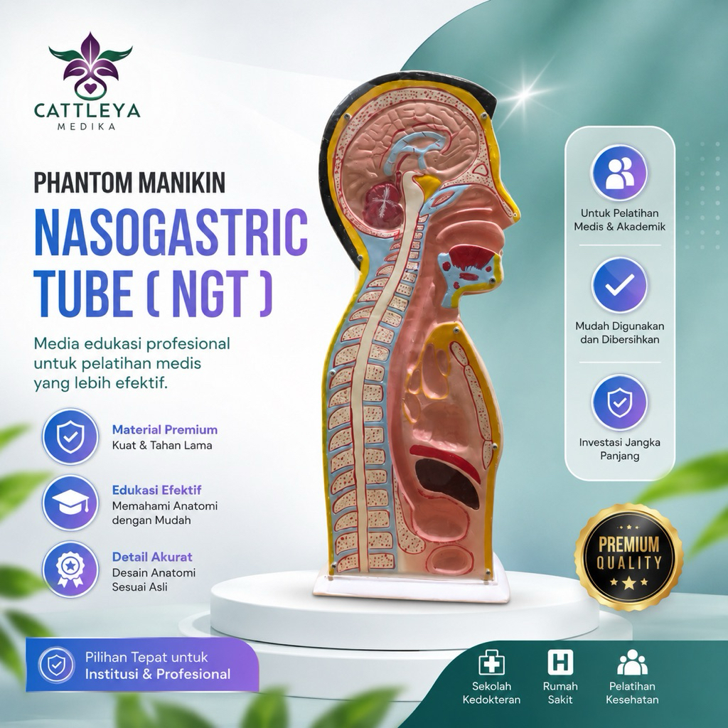 Phantom Manekin Jalur Nafas Napas / Manikin Nasogastric Tube Setengah Badan / Phantom Manikin NGT Se